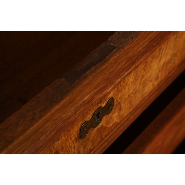 Late 19th Century Antique Victorian Eastlake Walnut Marble Top Dresser With Mirror For Sale - Image 5 of 18