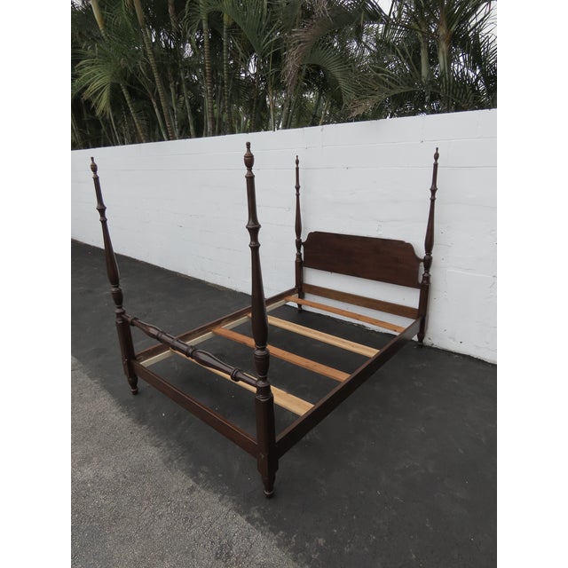 Pennsylvania House Cherry Full Size Poster Bed 6415 For Sale In Miami - Image 6 of 18