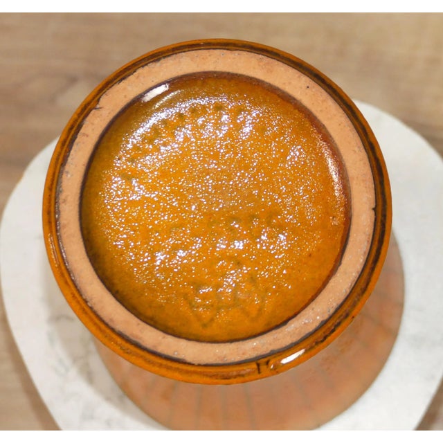 Brown Model 5039-30 Orange Striped Ceramic Vase from Carstens Tönnieshof, 1970s For Sale - Image 8 of 10