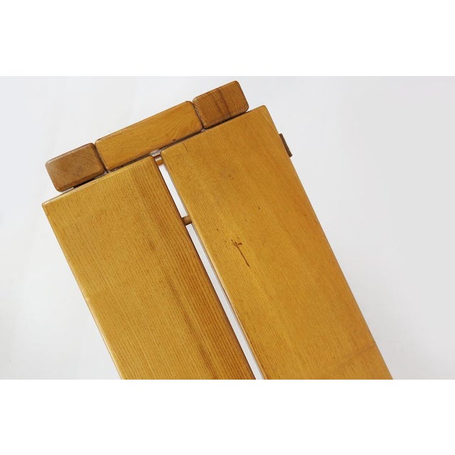Wood Bench in Elm from Maison Regain, 1960s For Sale - Image 7 of 11