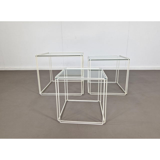 Mid-Century Modern Isocele Nesting Tables by Max Sauze for Max Sauze Studio, 1970s, Set of 3 For Sale - Image 3 of 11