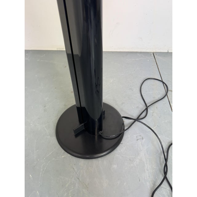 Metal Italian Brutalist Black Megaron Uplighter Floor Lamp by Gianfranco Frattini for Artemide, 1980s For Sale - Image 7 of 16