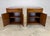 Milo Baughman Mid Century Modern Milo Baughman Style Burlwood & Walnut Nightstands For Sale - Image 4 of 12