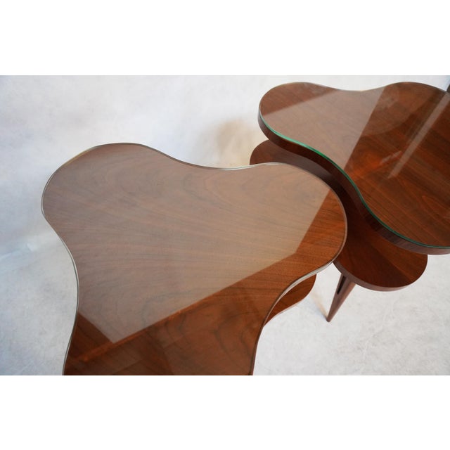 Pair of Mid-Century Three Leaf Clover / Cloud Side Tables For Sale In Los Angeles - Image 6 of 18