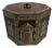 Antique English 1920 Painted Wood Tea Caddy House For Sale