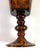 Modern 1980s Magnificent, Large Classic Trumpet Shaped Tortoise Shell Style Vase on a Turned Pedestal Base For Sale - Image 3 of 9