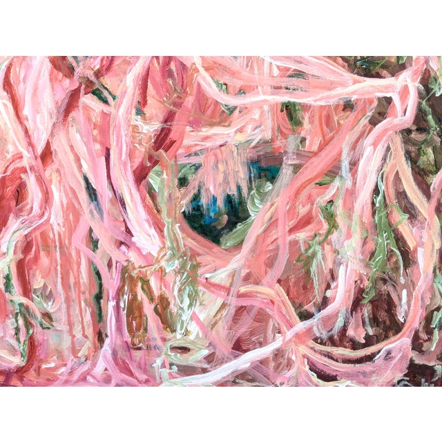2020s Kristi Haines Herman “The Trees of Comfort 1” Contemporary Gestural Abstract Expressionist Painting, 2024 For Sale - Image 5 of 9