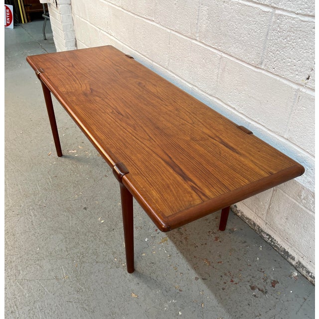 Wood Mid-Century Teak Coffee Table by j.l. Møller of Denmark For Sale - Image 7 of 14