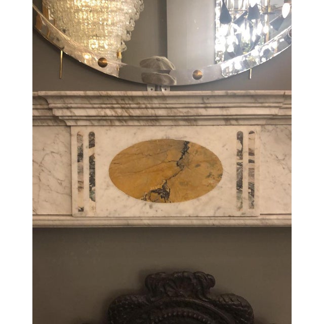Antique Irish Georgian Fireplace Mantel in Marble For Sale - Image 4 of 12