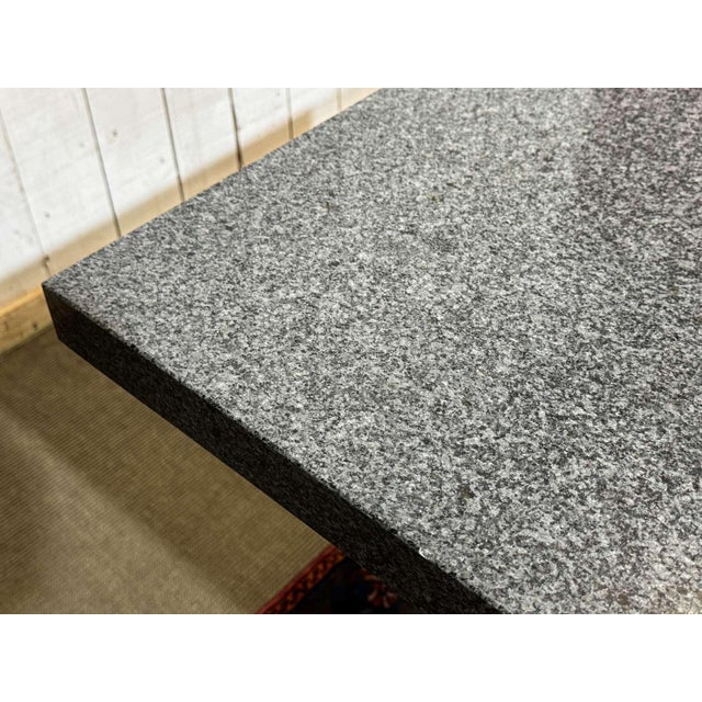 Marble Table with Cast Iron Base For Sale - Image 14 of 18