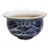 Blue and White Phoenix & Grape Porcelain Bowl, Chinoiserie Decor Basin For Sale