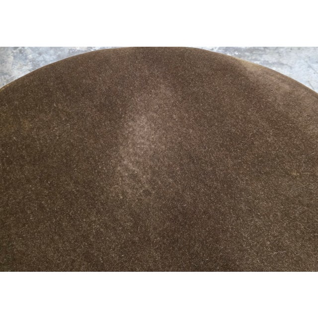 A. Rudin 36" Round Mohair Ottoman For Sale - Image 13 of 13