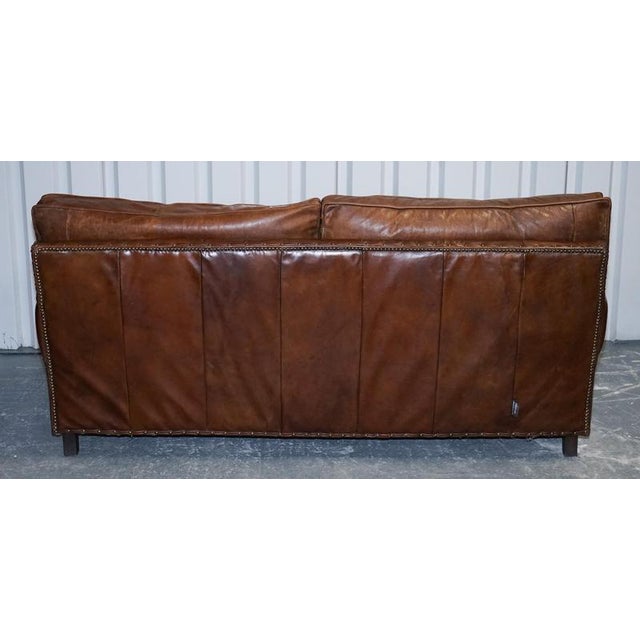 Balmoral 3-Seater Sofa in Brown Heritage Leather from Halo For Sale - Image 17 of 18
