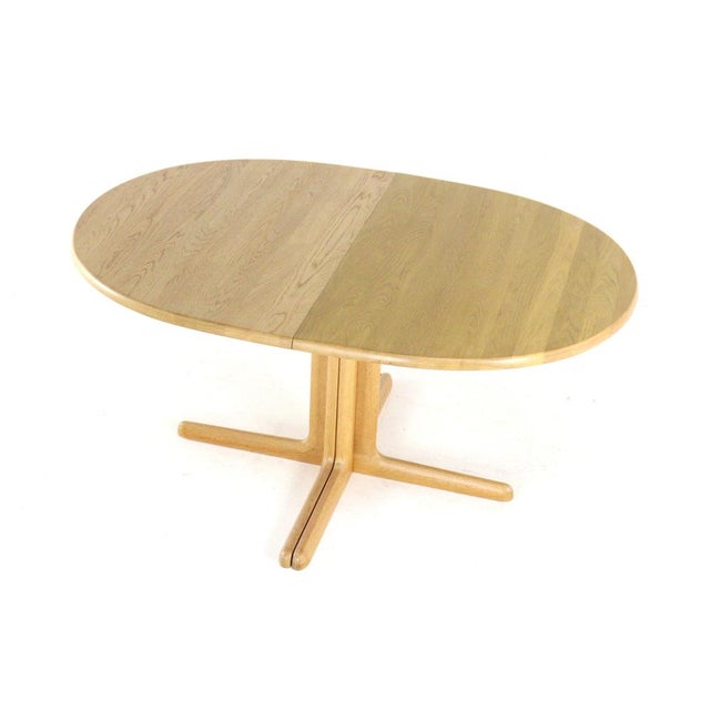 Oval Oak Nakskov Extendable Dining Table by Juul Kristensen for JK Møbler For Sale - Image 6 of 16