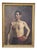 José Acevedo, Nude Male Torso, 1880, Oil Painting on Canvas, Framed For Sale