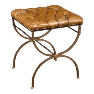 1950s Directoire Style Campaign Stool For Sale