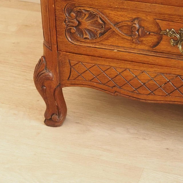 Antique French Chest of Drawers in Oak, 1880s For Sale - Image 9 of 17