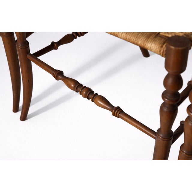 1920s Italian Chiavarine Umbertine Chairs with Rope, 1920s, Set of 6 For Sale - Image 5 of 12