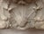 Louis xv style fireplace in white carrara marble, italy two curved jambs with scrollwork, carved with leaves and shells...