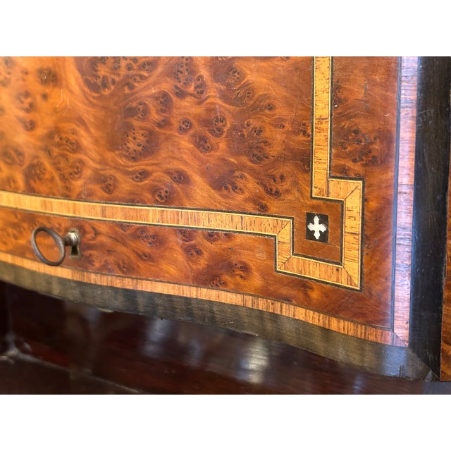 19th Century Walnut Burl Liquor Cabinet, Set of 21 For Sale - Image 12 of 14