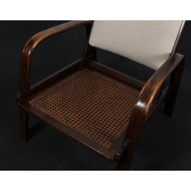 Brown Vintage Lounge Chair in Beech by Magnus Stephensen for Fritz Hansen, 1930s For Sale - Image 8 of 10