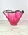Glass Large 12" Signed Paul Bendzunas Magenta & Gold Fleck Hand-Blown Art Glass Handkerchief Bowl For Sale - Image 7 of 12