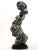 Mid-Century Modern 26 Inches Tall Abstract Original Sculpture by Jacob Burmood - Cold Cast Aluminum Artwork "Fluctuation" For Sale - Image 3 of 13