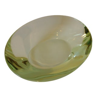 Glass Trinket Tray from Fontana Arte, Italy, 1980s For Sale
