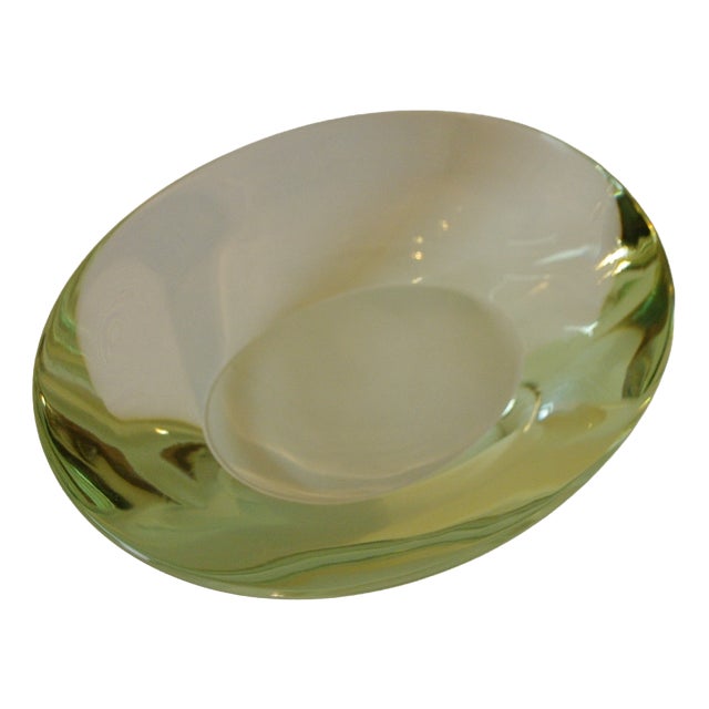 Glass Trinket Tray from Fontana Arte, Italy, 1980s For Sale