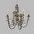 Art Deco Curved Metal Chandelier For Sale - Image 10 of 10