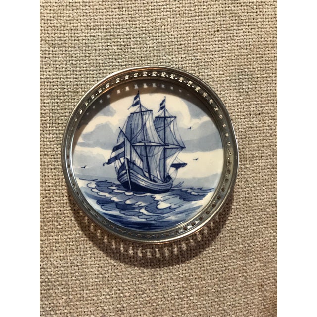 1960s 1960s Royal Delft Wine Coaster For Sale - Image 5 of 5