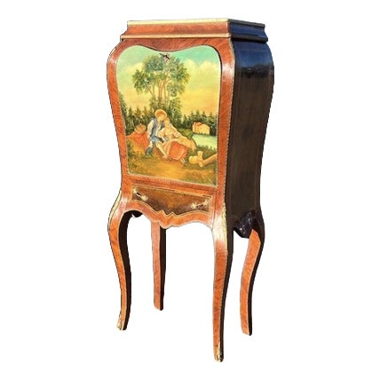 French Style Drinks Cabinet with Ormolu and Marble For Sale