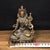 Early 21st Century Brass Green Tara Statue With Inlaid Gemstones, Tibetan Buddhist Goddess For Sale - Image 5 of 9