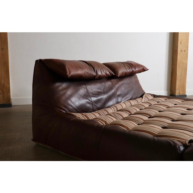 Le Bambole Bed in Buffalo Leather by Mario Bellini for B&B Italia, 1970s For Sale - Image 6 of 14