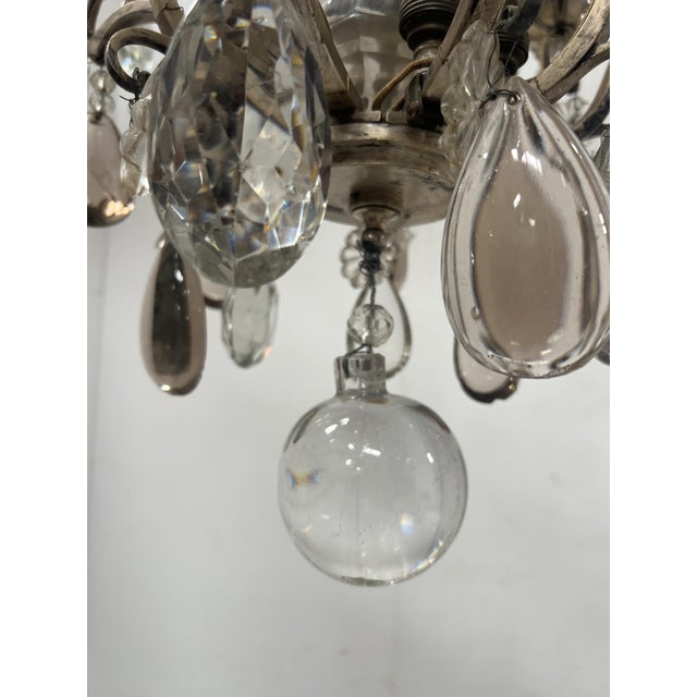 Louis XV Style Cage Chandelier with Pendants, Late 19th Century For Sale - Image 14 of 16