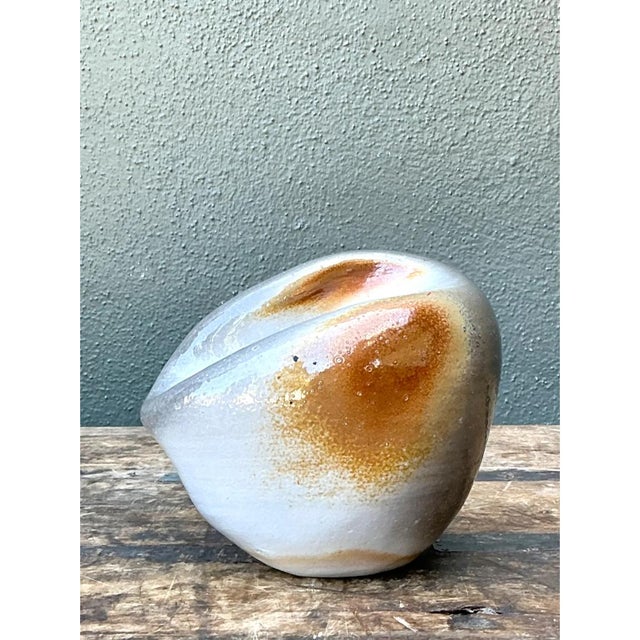 Ceramic Vintage Biomorphic Studio Pottery Vase For Sale - Image 7 of 12