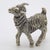 Vintage Italian Handmade Genuine Silver Goat Detailed Figurine Miniature For Sale - Image 4 of 9