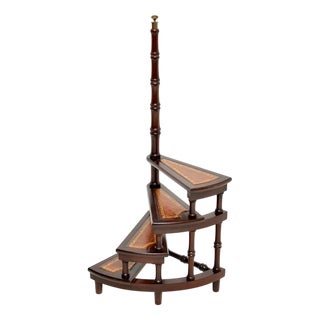 Antique Georgian Library Steps, 1930s For Sale