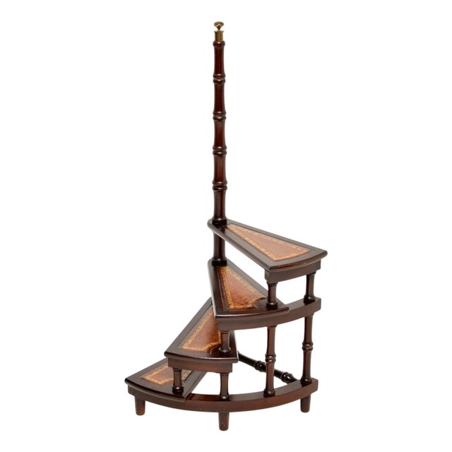 Antique Georgian Library Steps, 1930s For Sale