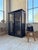 Antique Black Bamboo Glass-Fronted Bookcase, 1900s For Sale - Image 10 of 18