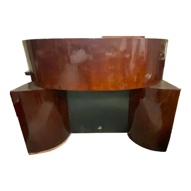 1940s Art Deco Mahogany Fireplace Mantel For Sale