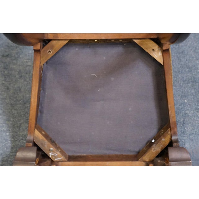 Brown Hickory White Solid Mahogany Traditional Queen Anne Style Splat Back Dining Side Chair For Sale - Image 8 of 8