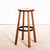 : 1960’s Solid Top Metal Ring Dark Bar Stools. High quality barstools made in solid beech with solid French button slab...