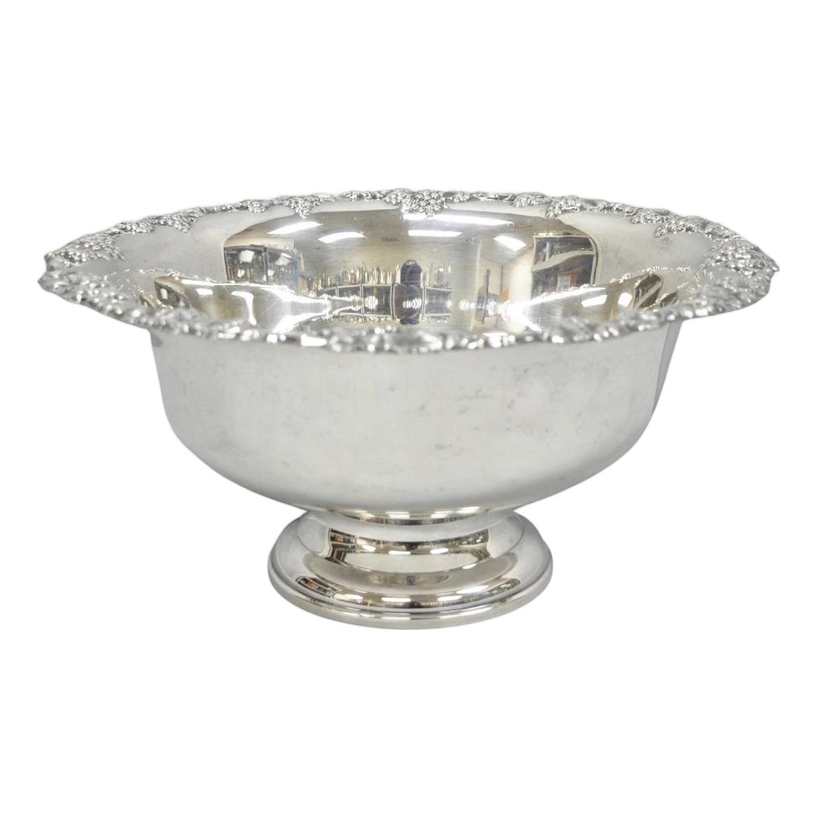 Vintage Gorham Newport Yb 271 Victorian Silver Plated Grapevine Punch ...