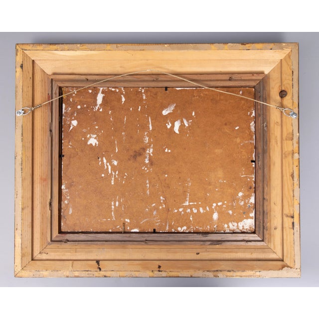 Vintage Impasto Mountains Landscape Oil Painting, Signed For Sale In Houston - Image 6 of 7