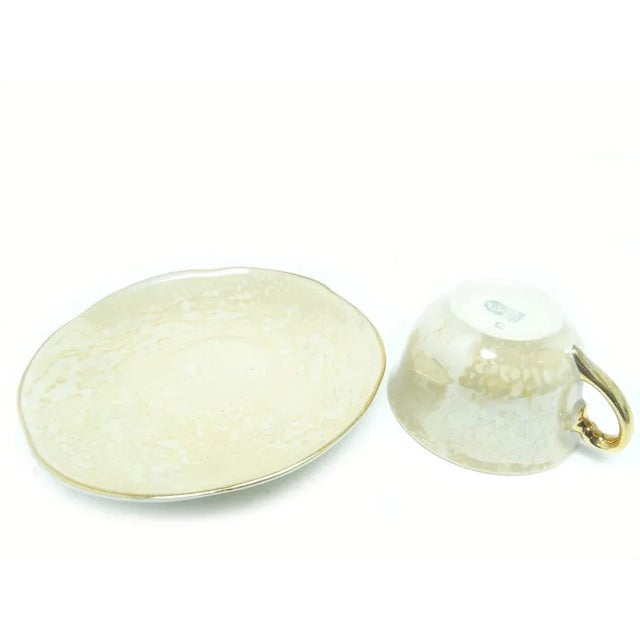 Ceramic Coffee Cups with Saucers from Chodzież Factory, Poland, 1950s, Set of 10 For Sale - Image 7 of 10