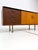 Vintage Two-Tone Wood Sideboard with Black Glass Top, 1960s For Sale - Image 18 of 18