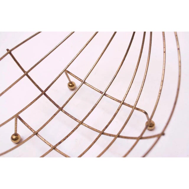 MidCentury Modern Brass Decorative Basket Chairish