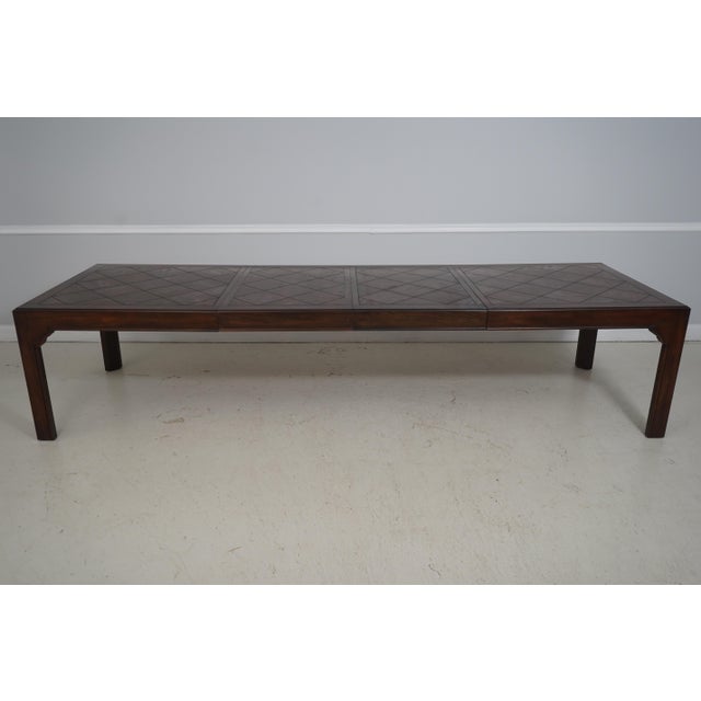 Baker Oak Dining Table With Two Leaves For Sale - Image 10 of 16