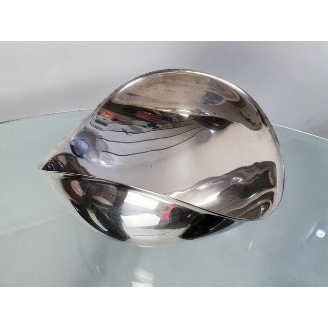 Lino Sabattini Silver-Plated Candara Bowl attributed to Lino Sabattini, Italy, 1970s For Sale - Image 4 of 11